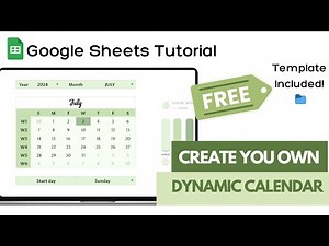 How to make an Dynamic Calendar in google sheets (+ Free Template) (Level 2)