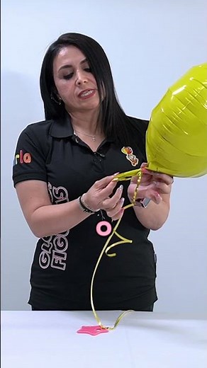 🎈 Cómo Amarrar un Globo con Helio y Curly SIN QUE SE ESCAPE #decoracionconglobos #arreglosconglobos
