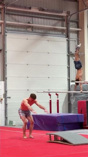 Standing Double Backflip by Great Britian Olympic gymnast Luke Whitehouse - to Jakarta World Champ