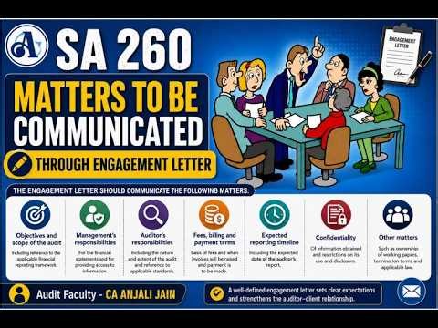 4. SA 260 Matters to be communicated through Engagement Letter