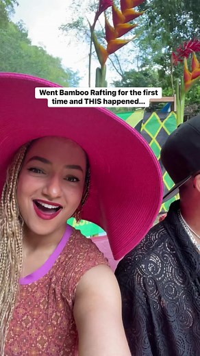 1.1M views · 84K reactions | Went Bamboo Rafting for the first time and THIS happened… I’m about to lose my hubby to jerk chicken in Jamaica  勞 #lingandlamb #travel #food #Jamaica | Ling and Lamb | Facebook