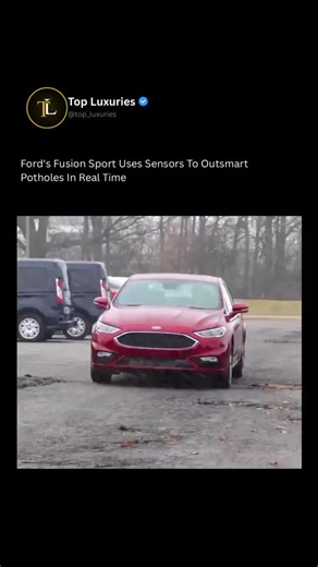 Top Luxuries on Instagram: "Potholes don’t stand a chance against this kind of innovation ⚡️⁠ ⁠ The Ford Fusion Sport uses 12 high-resolution sensors to scan the road ahead in real time. When a pothole is detected, the system responds in just 2 milliseconds, instantly adjusting the suspension so the wheel doesn’t drop into the hole. Less impact, smoother rides, and better protection for the car.⁠ ⁠ A great example of how smart engineering turns everyday road problems into a smooth experience.⁠ ⁠