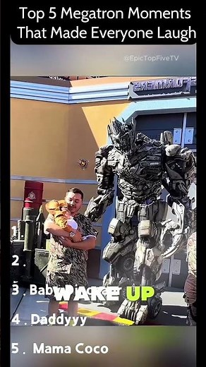 Top 5 Funniest Megatron Moments at Universal Studios 🤖