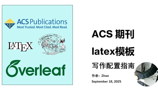 ACS 期刊latex模板配置