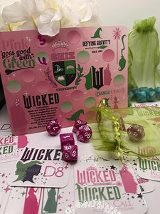 Wicked Roll Call Dice Randomizer Game | 6 Dice | D4 D6 D8 D10 D12 D20 | 12 Randomizer Cards | Game Board | Physical Product - Etsy