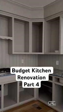 Budget friendly kitchen renoavation part 4: adding paneled backsplash #diy #shorts #kitchen #budget