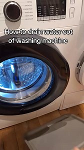 How to Drain water out of washing machine #drain #washingmachine #cleantok #cleaningtiktok #cleaningvideo #cleantokuk #cleaningmotivation #fyviralシ | Mae Prudden