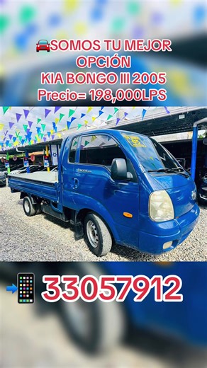 🚘SOMOS TU MEJOR OPCION🚘 VEHÍCULO EN CONSIGNACION CON 198,000 TE LO LLEVAS OJO PRECIO NEGOCIABLE!😎 KIA BONGO lll 2005 Motor 2.9 DIESEL MECANICO 5 R Vidrios Eléctricos A/C Bueno Asientos de Tela Matriculado Precio= 198,000 aceptamos cambio. *ACEPTAMOS PAGOS CON TARJETA DE CRÉDITO / EXTRA FINANCIAMIENTO😎💵💳*