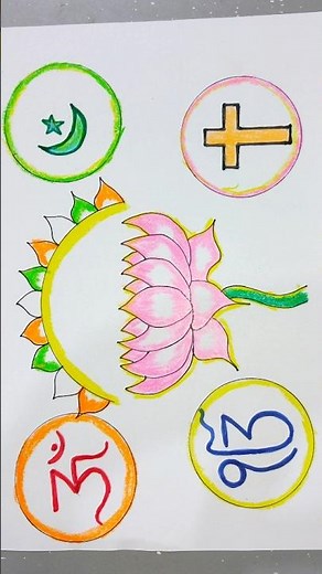 Unity in diversity Poster Drawing / National Unity Day poster drawing