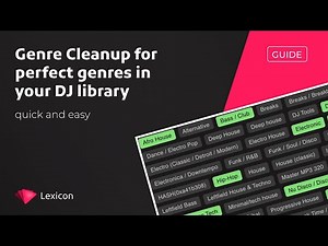 Genre Cleanup for perfect genres in your DJ library