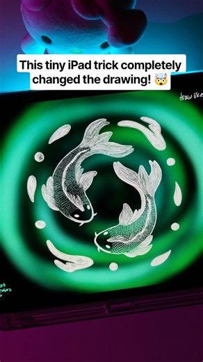 Artworkout app 🩷 This tiny iPad trick completely changed the drawing! 🤯 #ipadgames #drawingchallenge
