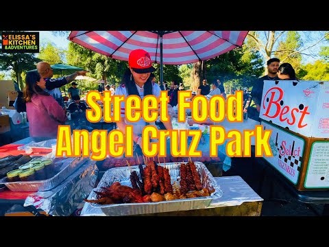 Angel Cruz Park The Famous Street Food Vendors. ផ្សារតាមផាកនៅអាមេរិក | Stockton California - USA