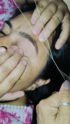 eyebrow threading tutorial short #beginners #trending #shortsvideo #
