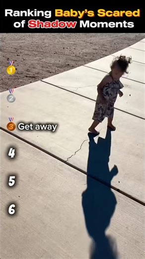 RANKING FUNNIEST BABY SCARED OF THEIR OWN SHADOW MOMENTS 🤣💀 #viral #baby #ranking #shorts