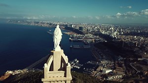 Download Aerial view of Fort Santa Cruz and Oran, Algeria