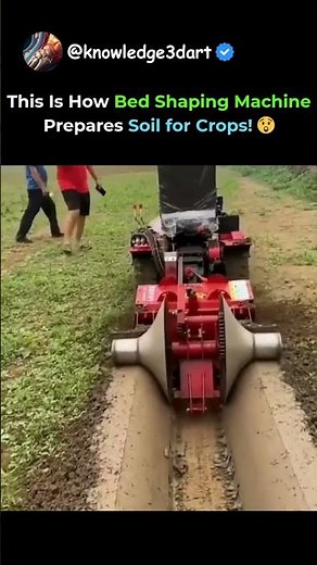 This Is How Bed Shaping Machine Prepares Soil for Crops! 😲