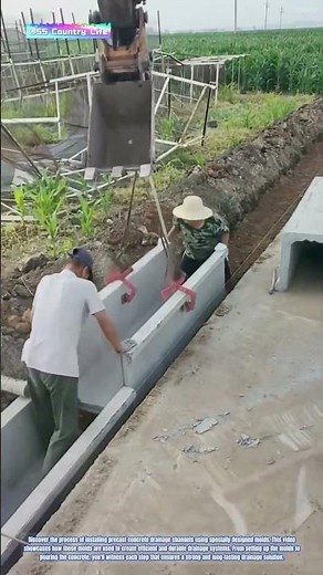 Streamlined Drainage Channel Molds: Installing Precast Concrete Channels