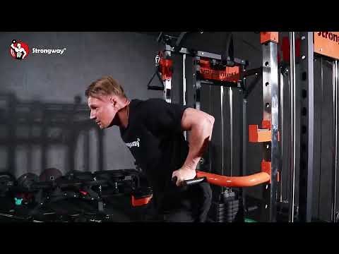 Multi Gym Single Station Cable Machine with Weights Home Gym Weightlifting Equipment Strongway