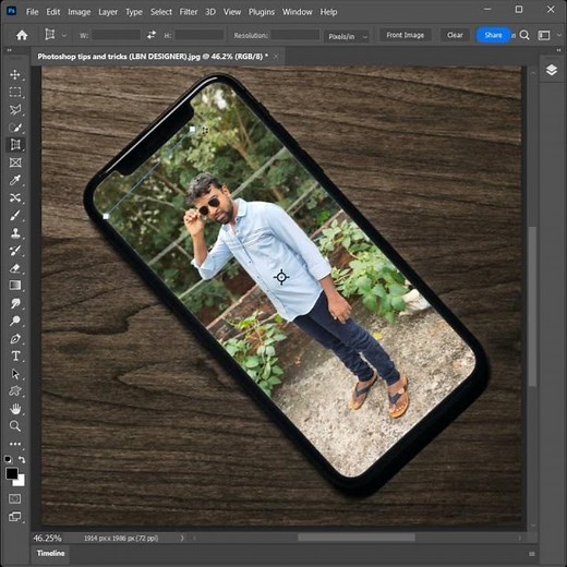 How to use Perspective crop tool in Photoshop
