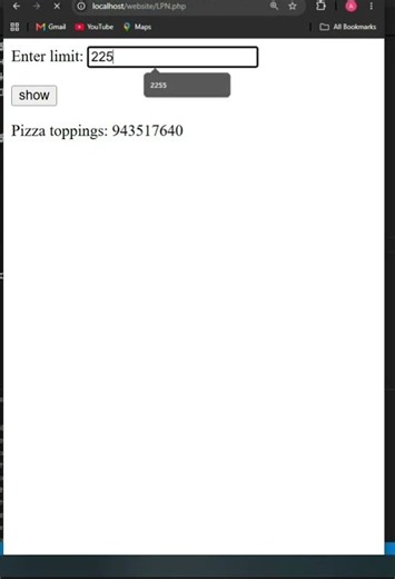 php | Euler project 'pizza toppings' | CodeLearning