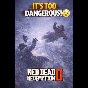 THIS PATH WAS TOO DANGEROUS… 😳❄️ | RDR2 #shorts