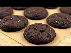 Double Chocolate Chip Cookies | Fudgy Chocolate Cookies Recipe | Spicy Foodz