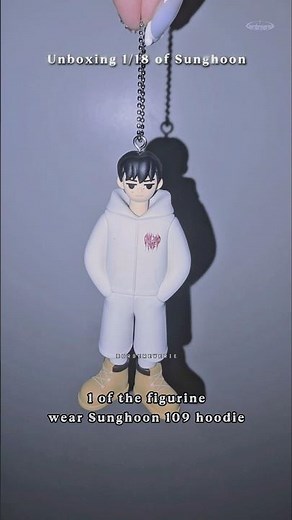 unboxing 1/18 of enhypen Sunghoon 🤣 artist made collection mini me figurine #engene #sunghoon #kpop