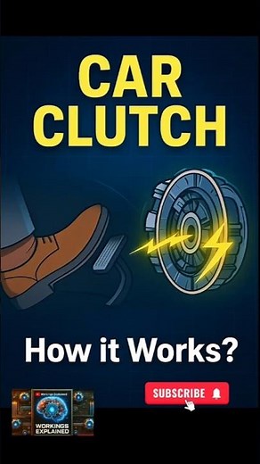 How Does a Car Clutch Work?🚗Clutch Engagement Explained in 60 Seconds #automobile #car #clutch