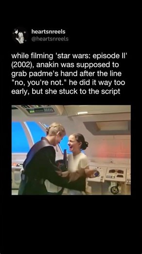 He Grabbed Her Hand Too Early In Star Wars And She Stayed In Character