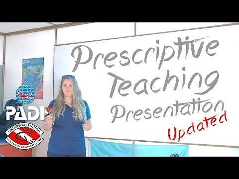 PADI IDC | Prescriptive Teaching Presentation Demo | Underwater Vision Utila