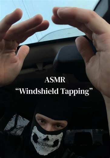 ASMR “Windshield Tapping” #asmr #tappingasmr #maskedasmr #relaxing #asmrsounds
