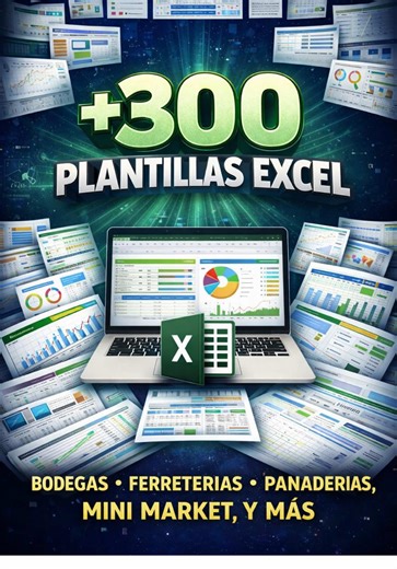 El mejor mega pack de 300 plantillas Excel para todo tipo de negocio #dashboard #exceltips #excel #plantillaexcel #negocios