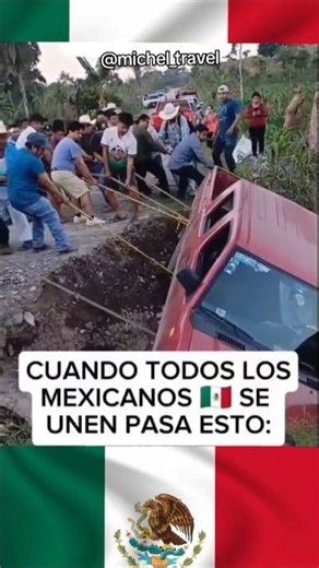 🇲🇽❤️¡EN MÉXICO, CUANDO UNO ESTÁ EN APUROS, TODO UN PUEBLO SE UNE! #MexicoTeAmo #PuebloDeMéxico
