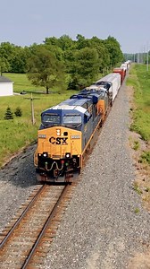 1K reactions · 42 shares | CSX L302 hustles west through South Lyon, MI #railroad #railway #train #drone #rail #reels #reelsvideo #csx #green #summer #sunny | Craig Hensley Photography | Facebook