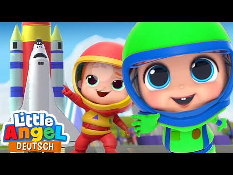 Die Weltraum-Reise | Sonne, Mond und Sterne | Little Angel Deutsch - Kinderlieder