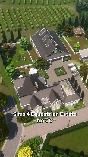 Sims 4 Equestrian Estate Build Video, pt 1 #sims4