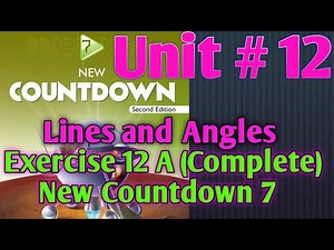 Countdown 7 Exercise 12a | Complete | Oxford new countdown 7 second edition | Oxford Math class 7|