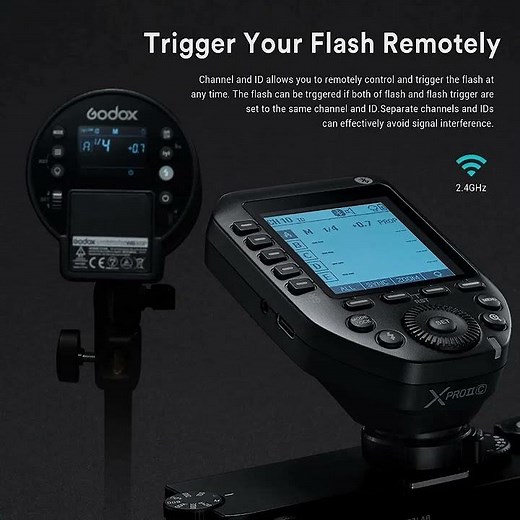 Godox XPRO II TTL Wireless Flash Trigger 1/8000S HSS TTL - Convert - Manual Function Large Screen