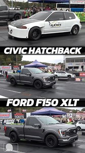 Honda Civic Hatchback vs Ford F150 Drag Racing Fall Nationals @ Maple Grove Raceway | import2race.com