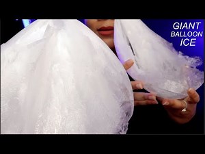 ASMR GIANT BALLOON ICE FAIRY FLOSS REQUEST