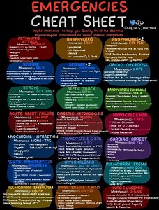 3.7K views · 40 reactions | Emergency Cheat Sheet | Global Emergency Medical Technicians Registry | Facebook