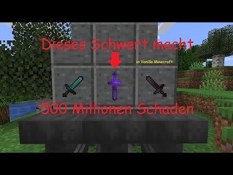 Dieses Schwert ist unzerstörbar und macht 500 Millionen Schaden in VANILLA Minecraft