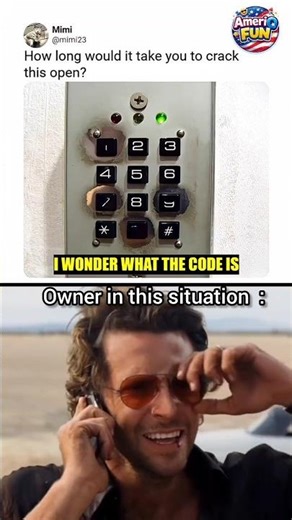 The keypad gave away the entire code #shorts #meme