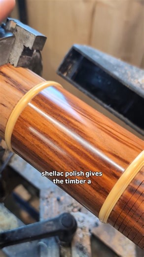 Shellac Polishing ✨ A quick guide to achieving a beautiful shellac polish on instruments and other turned wooden art. The shellac is dissolved in isopropanol (ethanol works too). For oiling, I use linseed oil. This combination gives a smooth, natural finish that enhances the wood’s character and depth. #ShellacPolish #Woodworking #TurnedWood #InstrumentMaking #woodfinishing | Hendrik Morgenbrodt