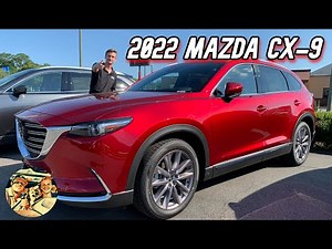 2022 MAZDA CX-9 GRAND TOURING: Why Wait For 2023? Walkaround, Review, Startup & Interior