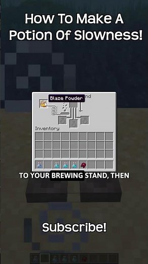 How To Make A Potion Of Slowness In Minecraft?!
