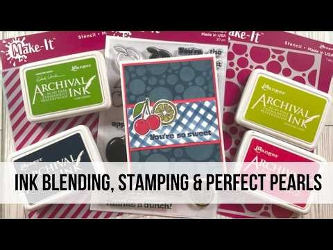 Summer Card Making Tutorial | Ink Blending, Stamping & Perfect Pearls