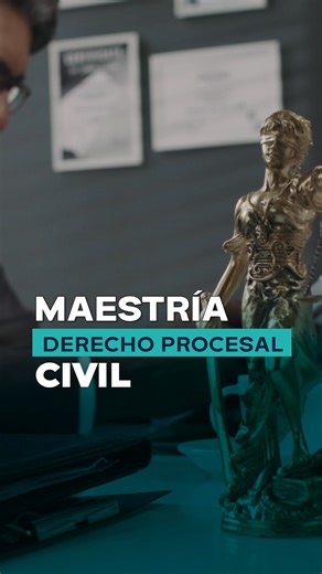 Conviértete en un magíster en Derecho Procesal Civil con la Universidad Metropolitana ⚖️ Aprenderás a identificar, analizar, fundamentar y solucionar problemas procesales civiles: ✅ Modalidad Virtual 💻 ✅ Horario nocturno 🌙 ✅ Duración 12 meses (solo un año) 🗓️ ¡Matrículas abiertas! Obtén Financiamiento Directo 💵 📲 Más información: 099 8297 623 | Universidad Metropolitana del Ecuador