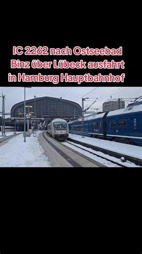IC 2262 Abfahrt vom Hamburg Hauptbahnhof nach Ostseebad Binz