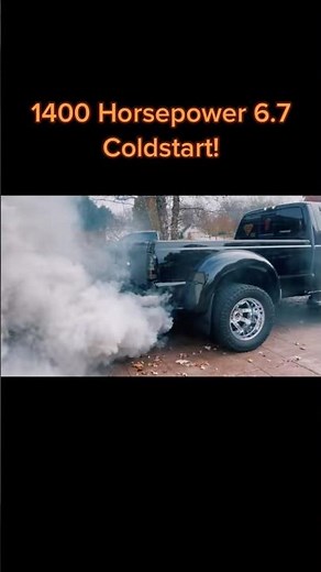 +1400hp 6.7 Powerstroke Cold Start!